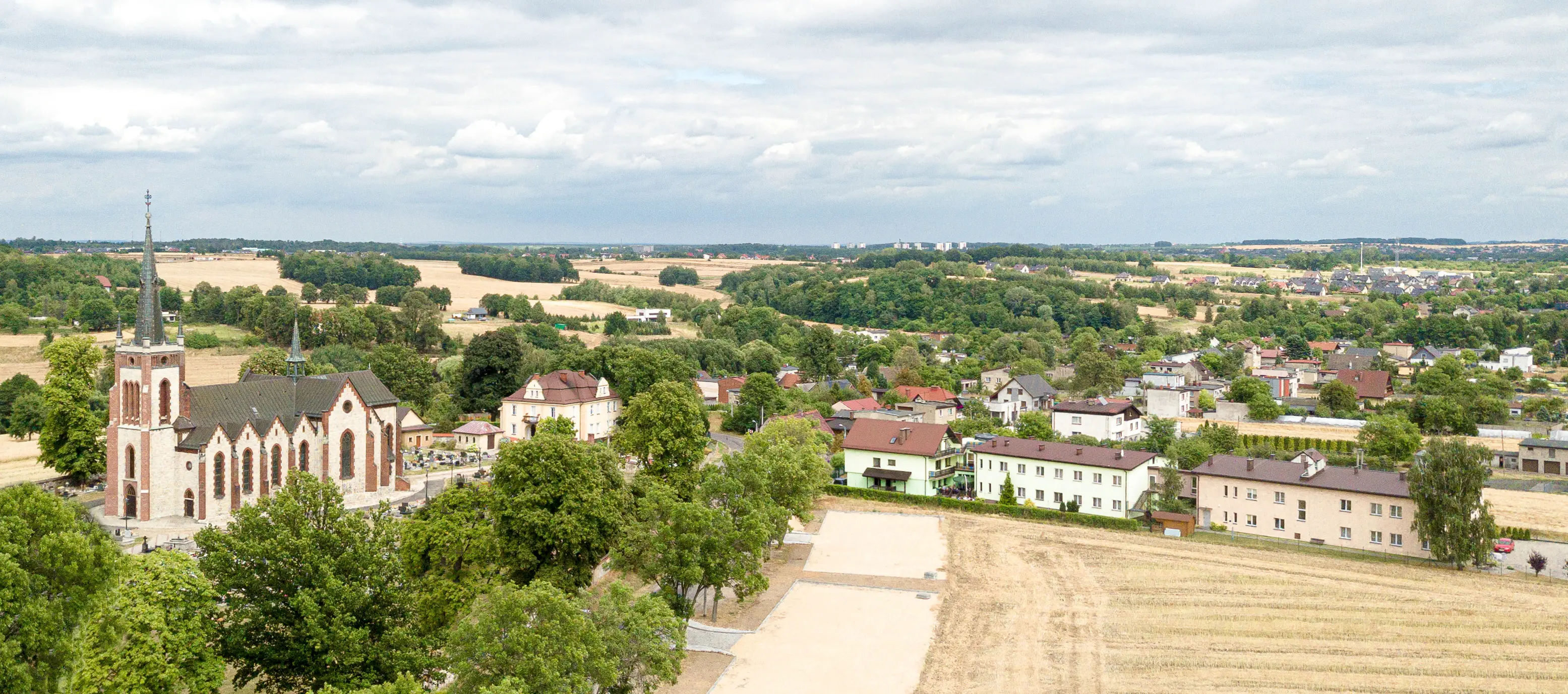 Birds eye view of the facility