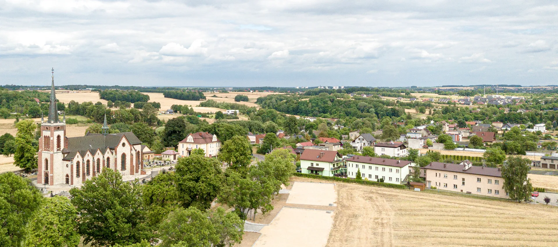 Birds eye view of the facility